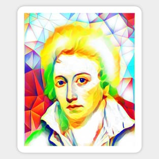 Percy Bysshe Shelley Colourful Portrait | Percy Bysshe Shelley Artwork 11 Sticker